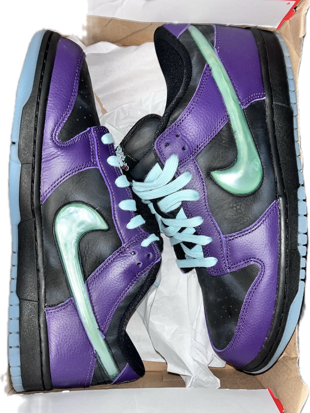NWT nib nike dunk low retro ltd hwn black artisan teal noir rare purple aqua nwt